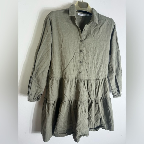 Sage tiered ruffle dress from And Now This size Small
Long Sleeved sundress - Picture 3 of 7